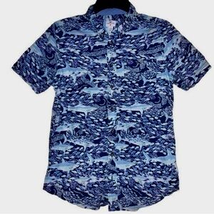 Vineyard Vines For Target Shark Shirt NWT L 12/14